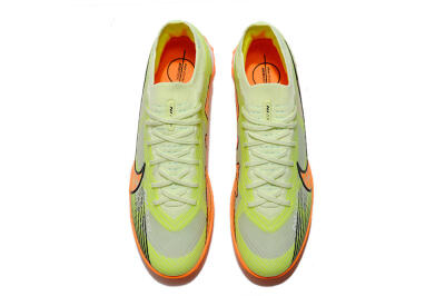 Nike Air Zoom Mercurial Vapor 15 Elite TF Low-Tops Football Shoes - Green/Black/Orange