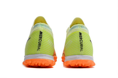 Nike Air Zoom Mercurial Vapor 15 Elite TF Low-Tops Football Shoes - Green/Black/Orange