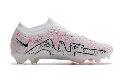 Nike Air Zoom Mercurial Vapor 15 Elite FG Low-Tops Football Boots - White/Pink/Black
