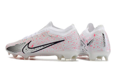 Nike Air Zoom Mercurial Vapor 15 Elite FG Low-Tops Football Boots - White/Pink/Black