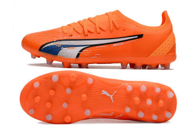 Puma Ultra Ultimate MG MG Low-Tops Football Boots - Orange/White/Blue