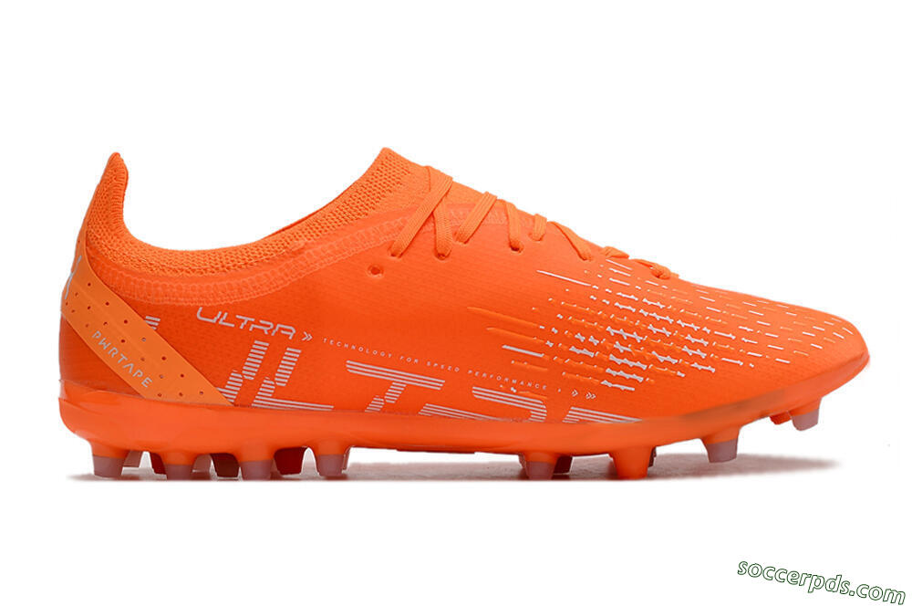 Puma Ultra Ultimate MG MG Low-Tops Football Boots - Orange/White/Blue 4