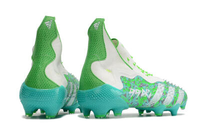 Adidas Predator Freak+ FG High-Tops Football Boots - White/Green