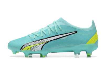 Puma Ultra Ultimate FG Low-Tops Football Boots - Blue/White/Green