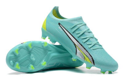 Puma Ultra Ultimate FG Low-Tops Football Boots - Blue/White/Green