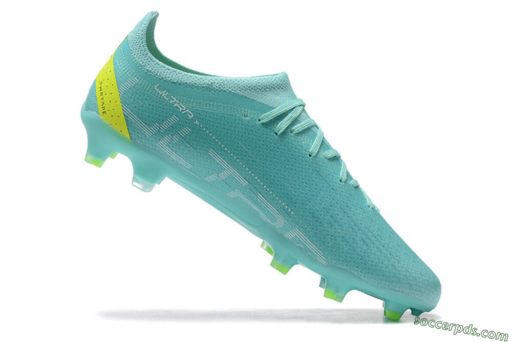 Puma Ultra Ultimate FG Low-Tops Football Boots - Blue/White/Green 7