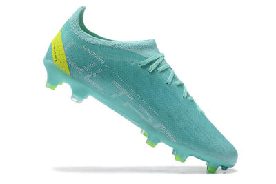Puma Ultra Ultimate FG Low-Tops Football Boots - Blue/White/Green