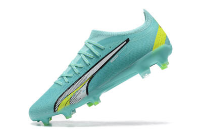 Puma Ultra Ultimate FG Low-Tops Football Boots - Blue/White/Green