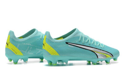 Puma Ultra Ultimate FG Low-Tops Football Boots - Blue/White/Green