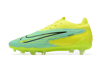 Nike Phantom GX Elite FG Low-Tops Football Boots - Green/Blue/Black