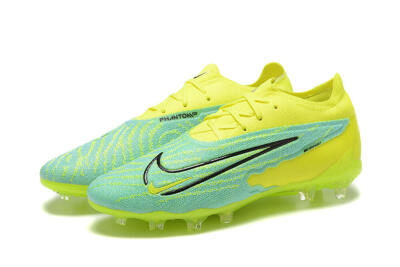 Nike Phantom GX Elite FG Low-Tops Football Boots - Green/Blue/Black