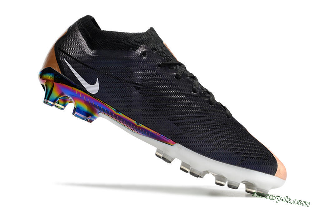 Nike Air Zoom Mercurial Vapor 15 Elite AG Low-Tops Football Boots - Black/White/Brown 4