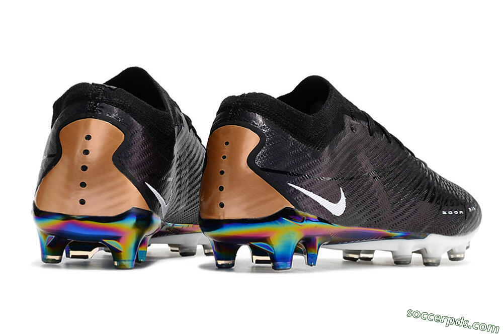 Nike Air Zoom Mercurial Vapor 15 Elite AG Low-Tops Football Boots - Black/White/Brown 6