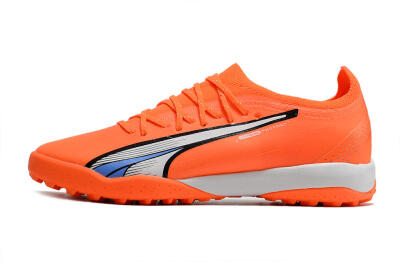 Puma Ultra Ultimate TF Low-Tops Football Shoes - Orange/White/Blue