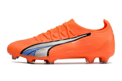 Puma Ultra Ultimate FG Low-Tops Football Boots - Orange/White/Blue