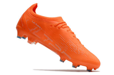 Puma Ultra Ultimate FG Low-Tops Football Boots - Orange/White/Blue