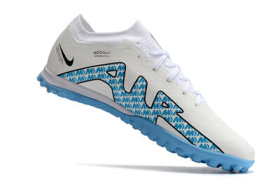 Nike Air Zoom Mercurial Vapor 15 Elite TF Low-Tops Football Shoes - White/Blue/Black