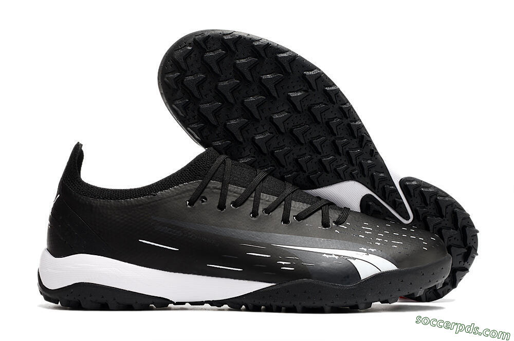 Puma Ultra Ultimate TF Low-Tops Football Shoes - Black/White 1