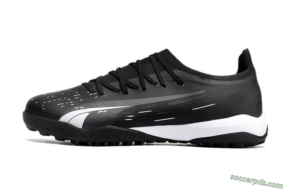 Puma Ultra Ultimate TF Low-Tops Football Shoes - Black/White 2