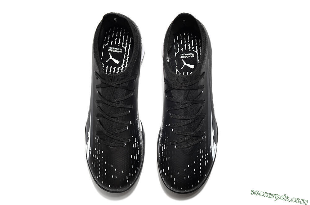 Puma Ultra Ultimate TF Low-Tops Football Shoes - Black/White 5