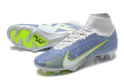 Nike Air Zoom Mercurial Superfly 9 Elite FG High-Tops Football Boots - Blue/White/Green