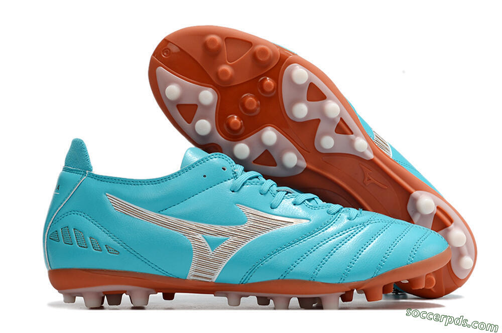 Mizuno Morelia Neo AG Low-Tops Football Boots - Blue/White 1