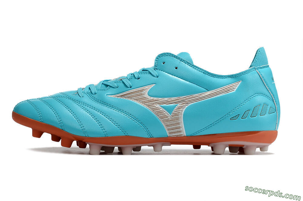 Mizuno Morelia Neo AG Low-Tops Football Boots - Blue/White 2