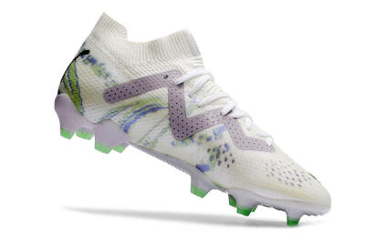 Puma Future Ultimate FG Low-Tops Football Boots - White/Grey/Blue