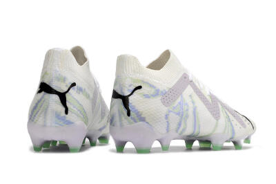 Puma Future Ultimate FG Low-Tops Football Boots - White/Grey/Blue