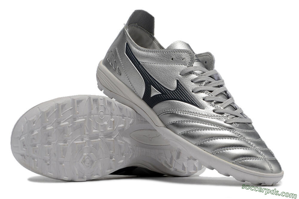 Mizuno Morelia Neo 3 Pro TF Low-Tops Football Shoes - Silver/Black 4