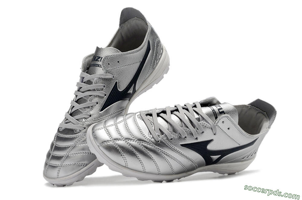 Mizuno Morelia Neo 3 Pro TF Low-Tops Football Shoes - Silver/Black 6