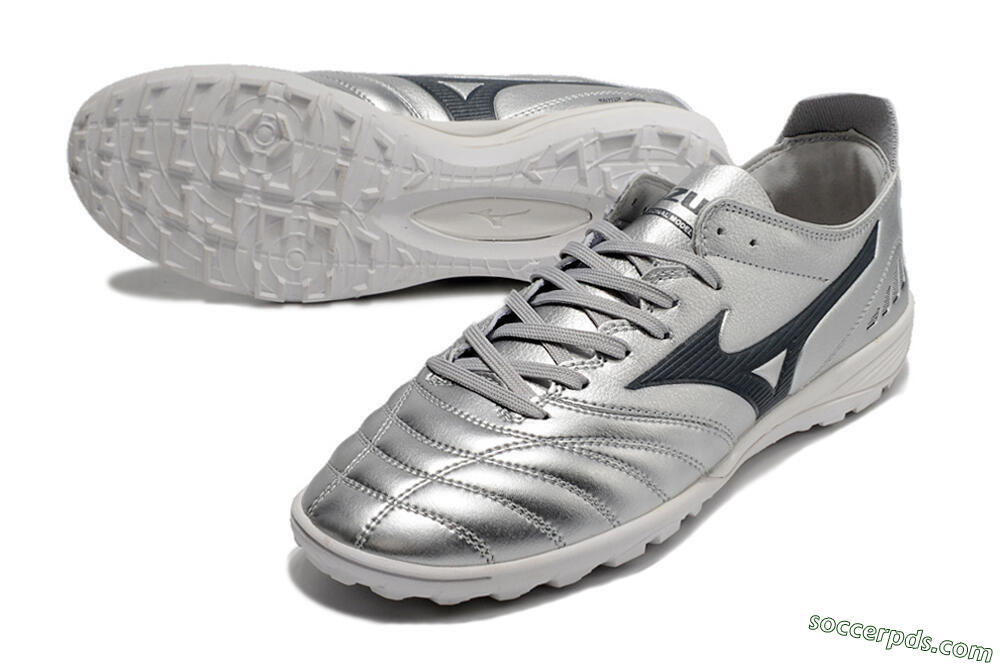 Mizuno Morelia Neo 3 Pro TF Low-Tops Football Shoes - Silver/Black 3