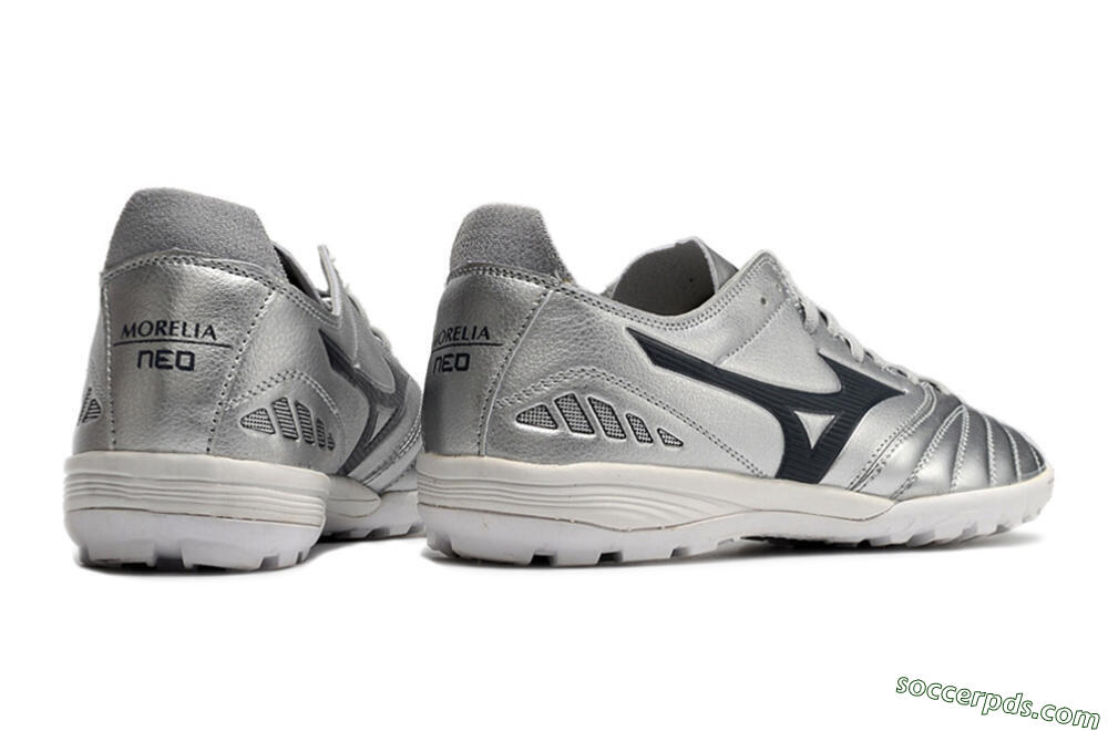 Mizuno Morelia Neo 3 Pro TF Low-Tops Football Shoes - Silver/Black 9