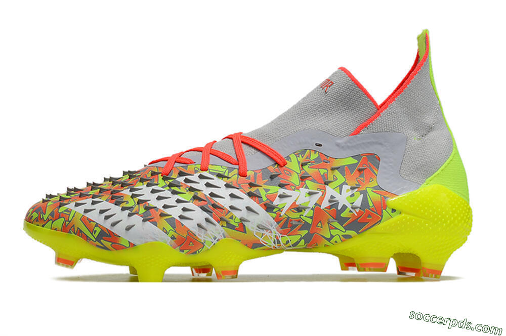 Adidas Predator Freak.1 FG High-Tops Football Boots - Grey/Yellow/Orange 2