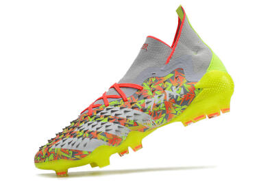Adidas Predator Freak.1 FG High-Tops Football Boots - Grey/Yellow/Orange