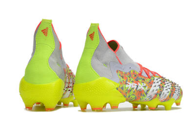 Adidas Predator Freak.1 FG High-Tops Football Boots - Grey/Yellow/Orange