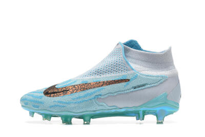 Nike Phantom GX Elite FG High-Tops Football Boots - Blue/White/Brown/Black
