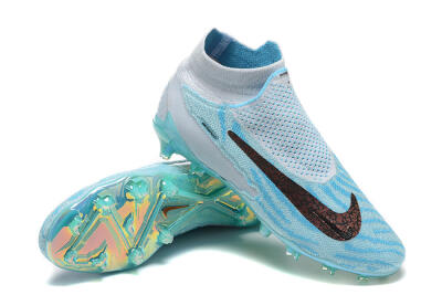 Nike Phantom GX Elite FG High-Tops Football Boots - Blue/White/Brown/Black