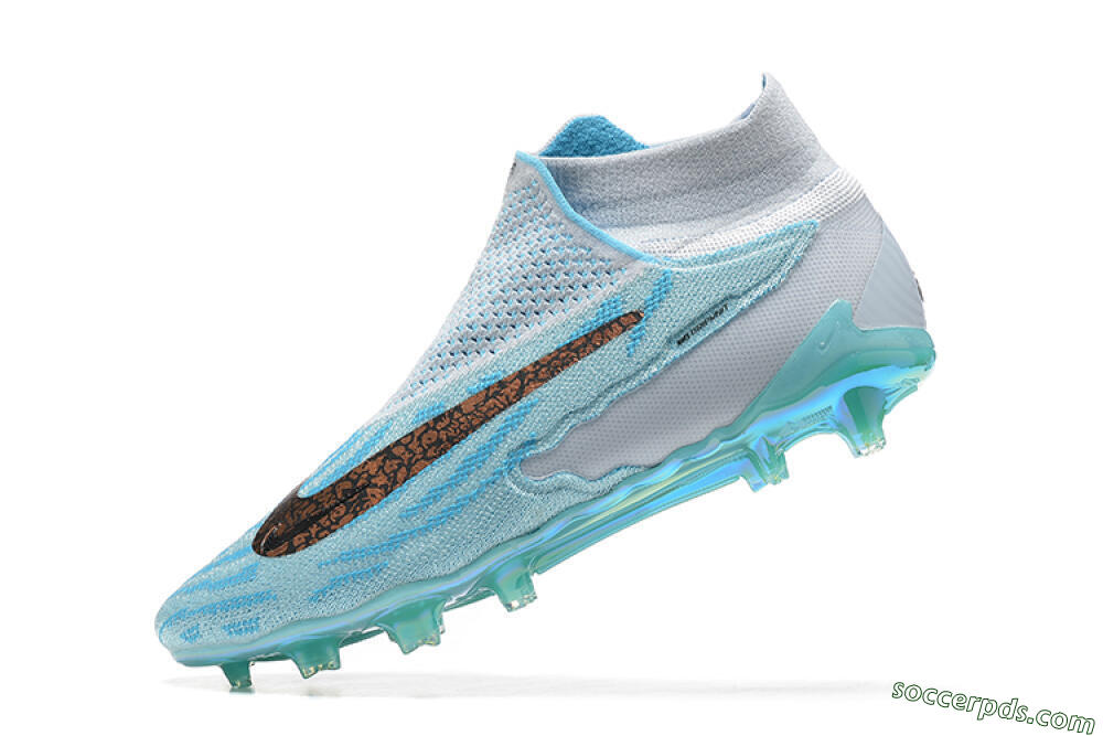 Nike Phantom GX Elite FG High-Tops Football Boots - Blue/White/Brown/Black 8