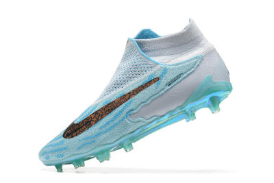 Nike Phantom GX Elite FG High-Tops Football Boots - Blue/White/Brown/Black