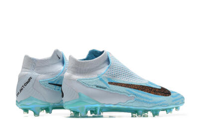 Nike Phantom GX Elite FG High-Tops Football Boots - Blue/White/Brown/Black