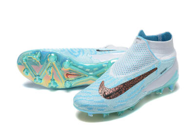 Nike Phantom GX Elite FG High-Tops Football Boots - Blue/White/Brown/Black