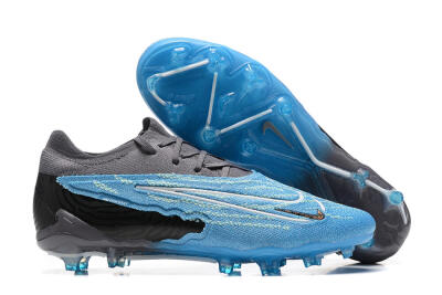 Nike Phantom GX Elite FG Low-Tops Football Boots - Blue/Grey/White