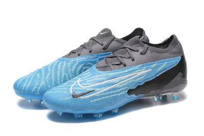 Nike Phantom GX Elite FG Low-Tops Football Boots - Blue/Grey/White