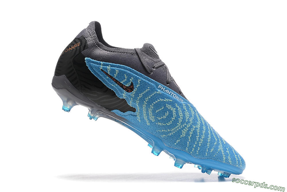 Nike Phantom GX Elite FG Low-Tops Football Boots - Blue/Grey/White 7