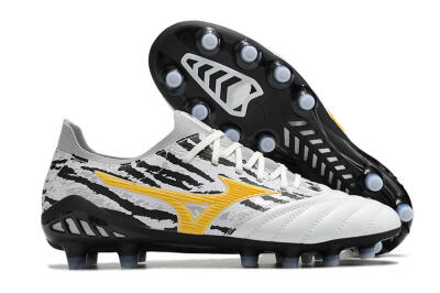 Mizuno Morelia Neo 3 Made in Japan FG Low-Tops Football Boots - White/Black/Yellow