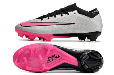 Nike Mercurial Vapor 15 Elite FG Low-Tops Football Boots - Silver/Black/Pink