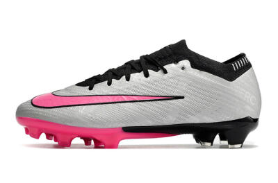 Nike Mercurial Vapor 15 Elite FG Low-Tops Football Boots - Silver/Black/Pink
