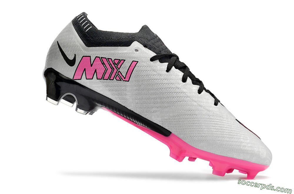 Nike Mercurial Vapor 15 Elite FG Low-Tops Football Boots - Silver/Black/Pink 4