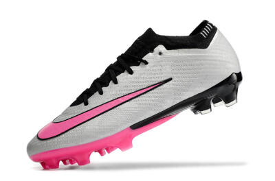 Nike Mercurial Vapor 15 Elite FG Low-Tops Football Boots - Silver/Black/Pink
